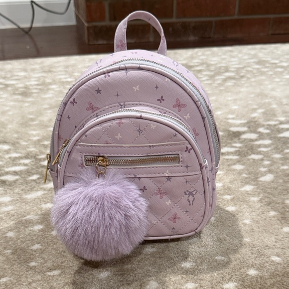 Under One Sky Other - Lavender Kids Backpack with Pom Pom. NWT